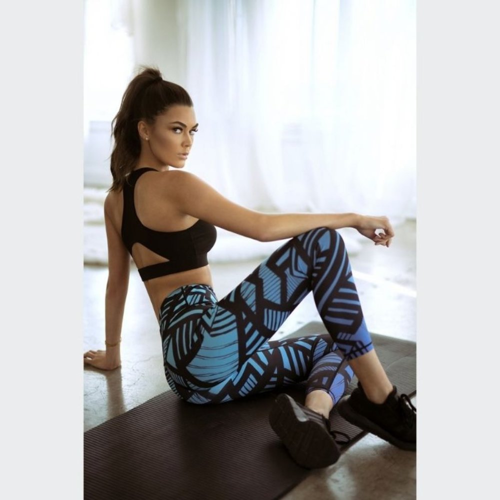 Geometric Design Sports Leggings